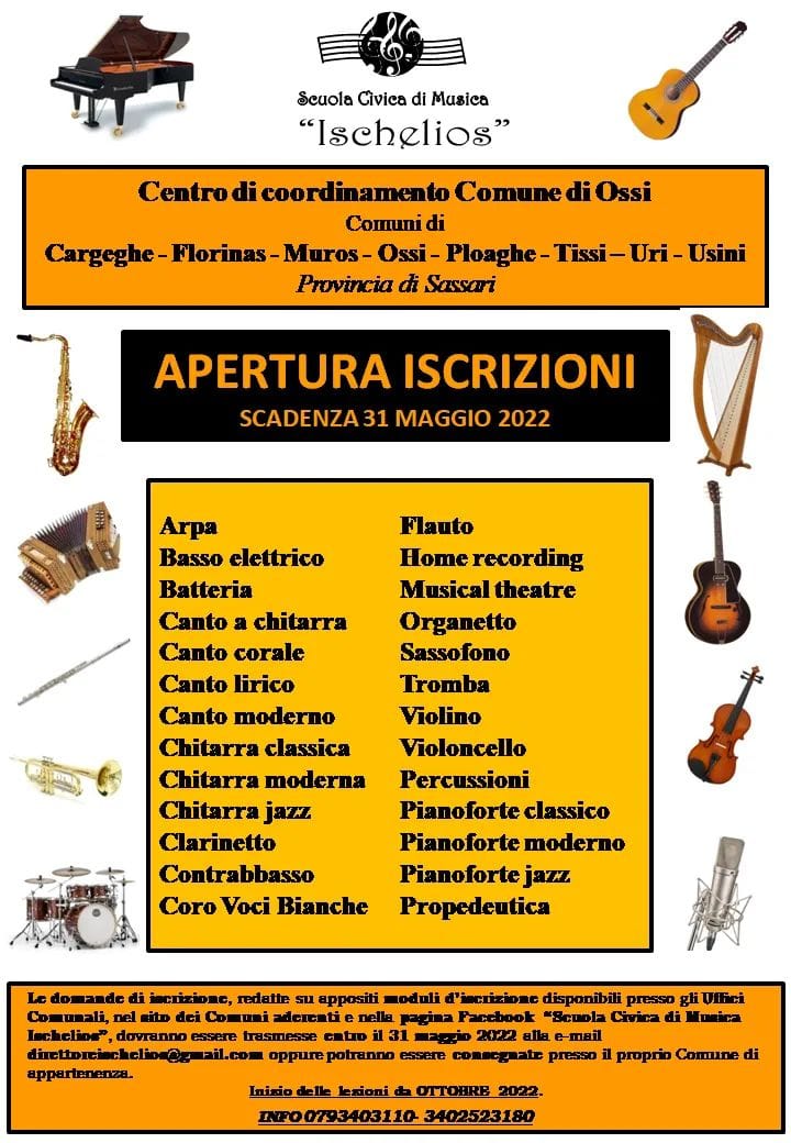 locandina scuola civica di musica