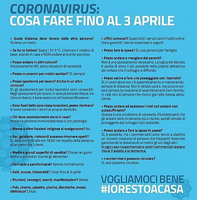 covid-19 cosa #iorestoacasa