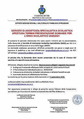 13.07.2020 AVVISO presentazione ISTANZE ASSISTENZA SCOLASTICA SPECIALISTICA scadenza 5.09.2020_pages-to-jpg-0001