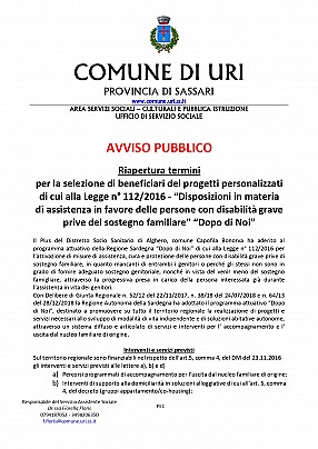 Avviso riapertura termini Istanze Dopo di Noi Comune di Uri scadenza 30.09.2020_pages-to-jpg-0001