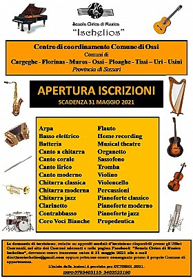 Locandina iscrizioni 2021-2022